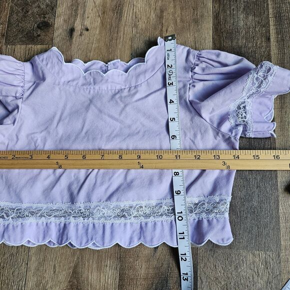 Vintage Alyssa Purple Dress & Matching Top Set Girls Size 7T - Picture 8 of 8